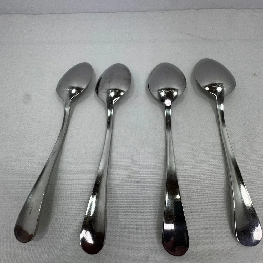 Cuisinart Annapolis 18/10 Stainless Steel Teaspoons (4) Glossy Teardrop Handle